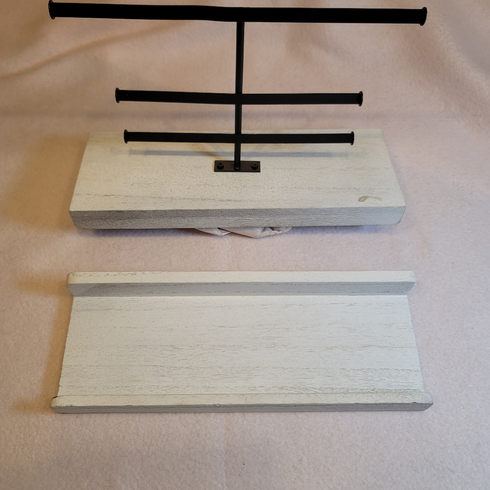 0796. Double Wall-Mounted Jewelry Display and Tray ~